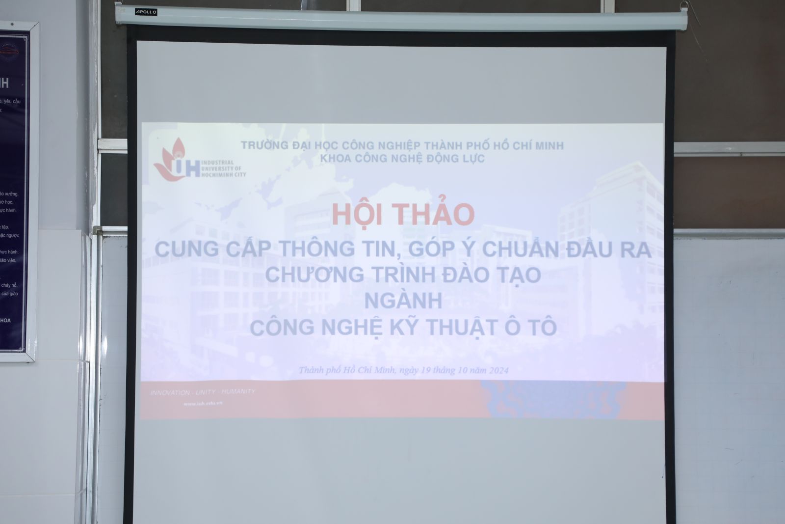 Hội thảo Cung cấp thông tin và Góp ý Chuẩn đầu ra Chương trình đào tạo Ngành Công nghệ kỹ thuật ô tô